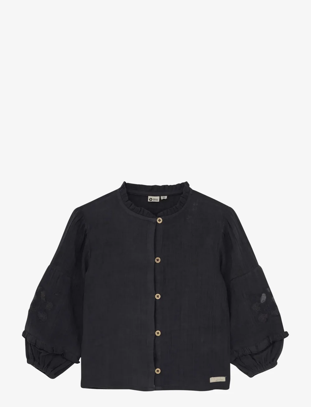 Daily 7 - Shirt Longsleeve Lace - pikkade varrukatega särgid - phantom - 0