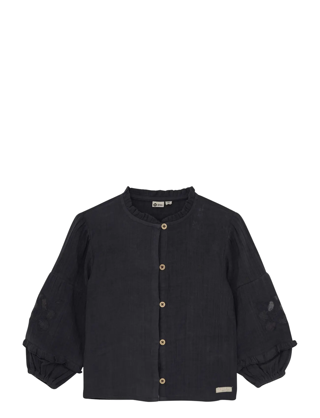 Daily 7 Shirt Longsleeve Lace - Overdele - PHANTOM / black