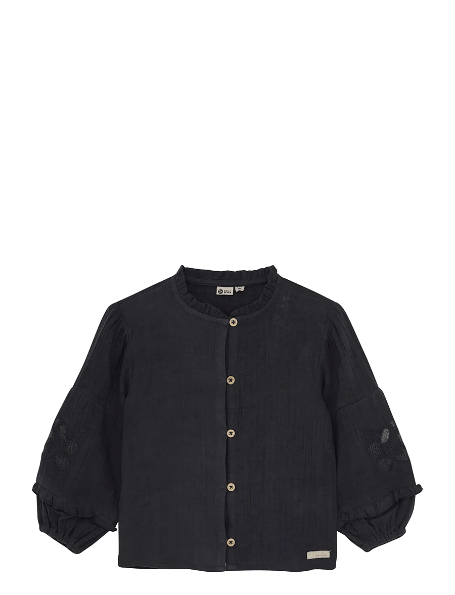 Daily 7 - Shirt Longsleeve Lace - skjorter - phantom - 0