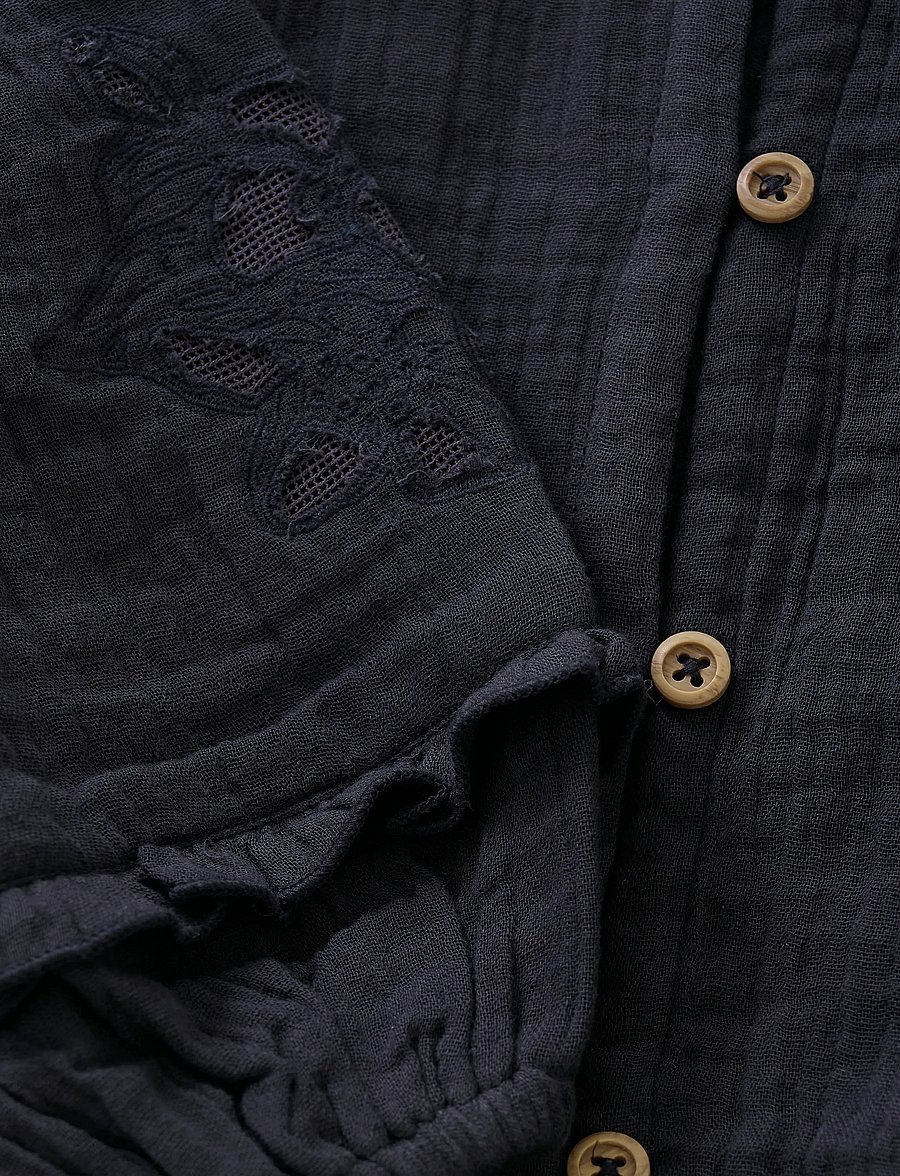 Daily 7 - Shirt Longsleeve Lace - skjorter - phantom - 2