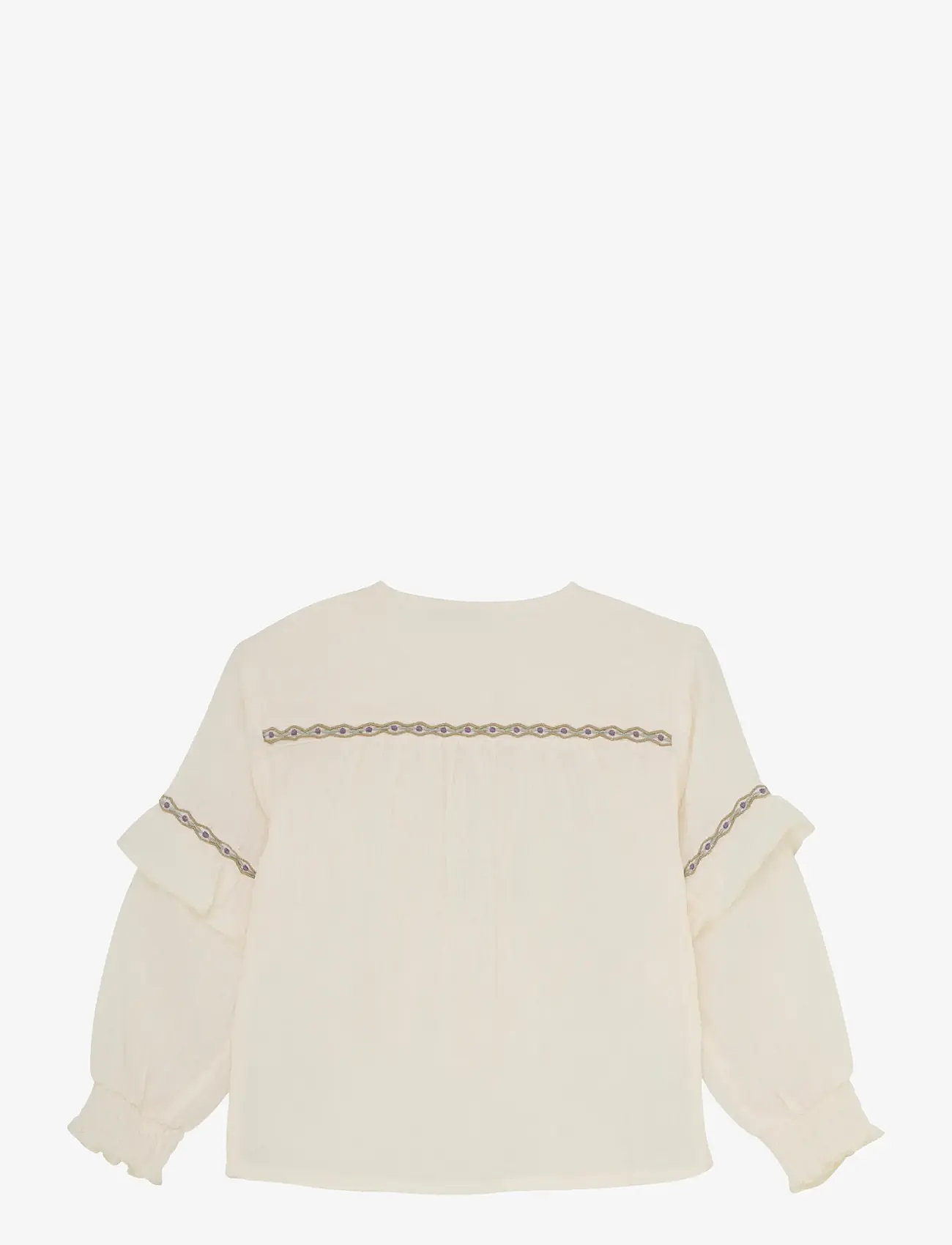 Daily 7 - Shirt Longsleeve Ruffle - blouses & tunics - off white - 1