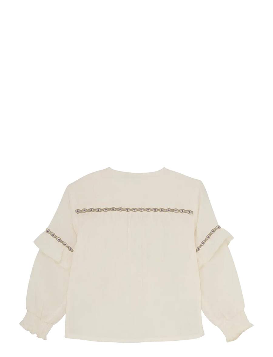 Daily 7 - Shirt Longsleeve Ruffle - bluser & tunikaer - off white - 1
