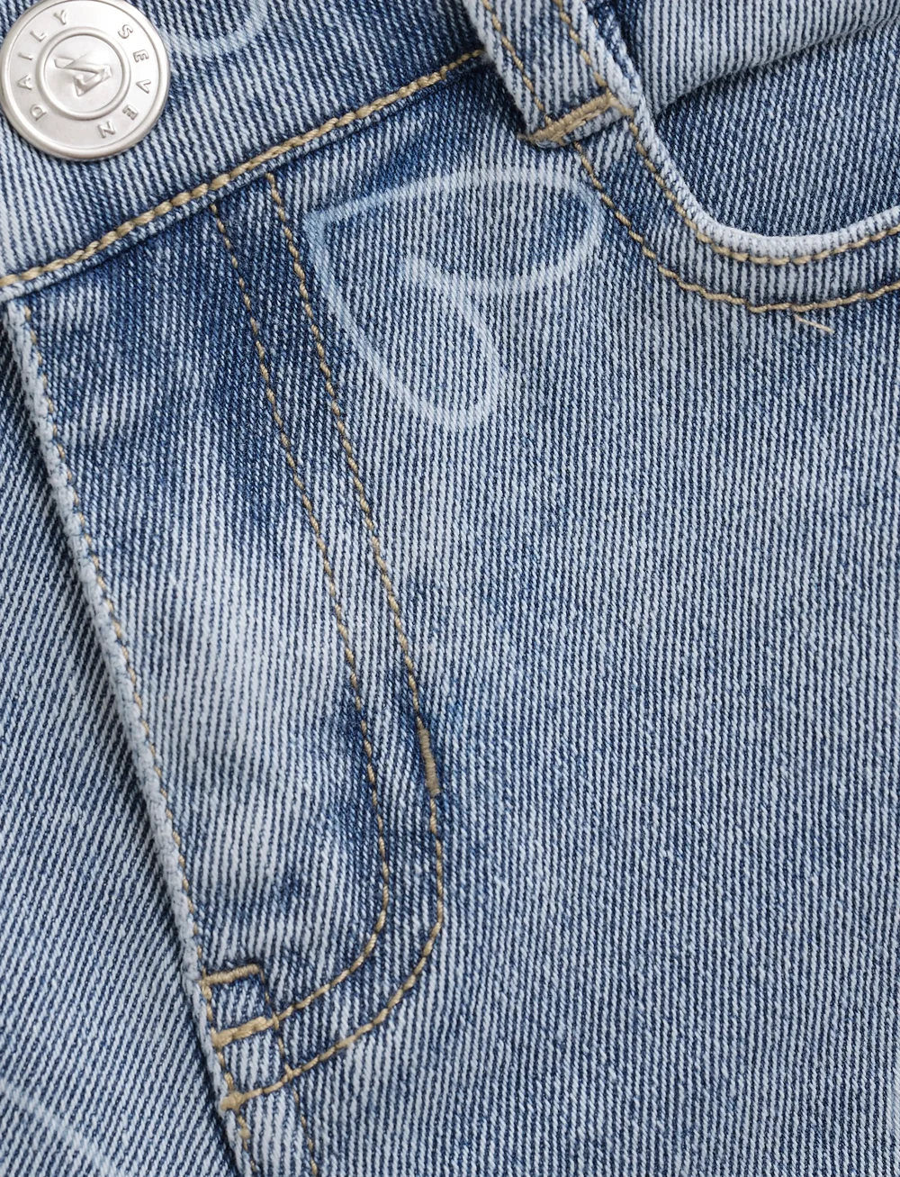 Daily 7 - 2300 Wide Fit Heart - brede jeans - denim - 2