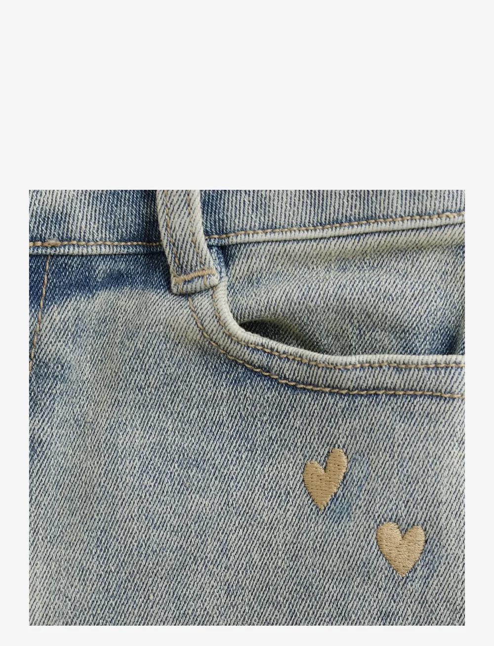 Daily 7 - 2500 Mom Fit Embroiderie - einkaufen nach alter von - used medium denim - 3