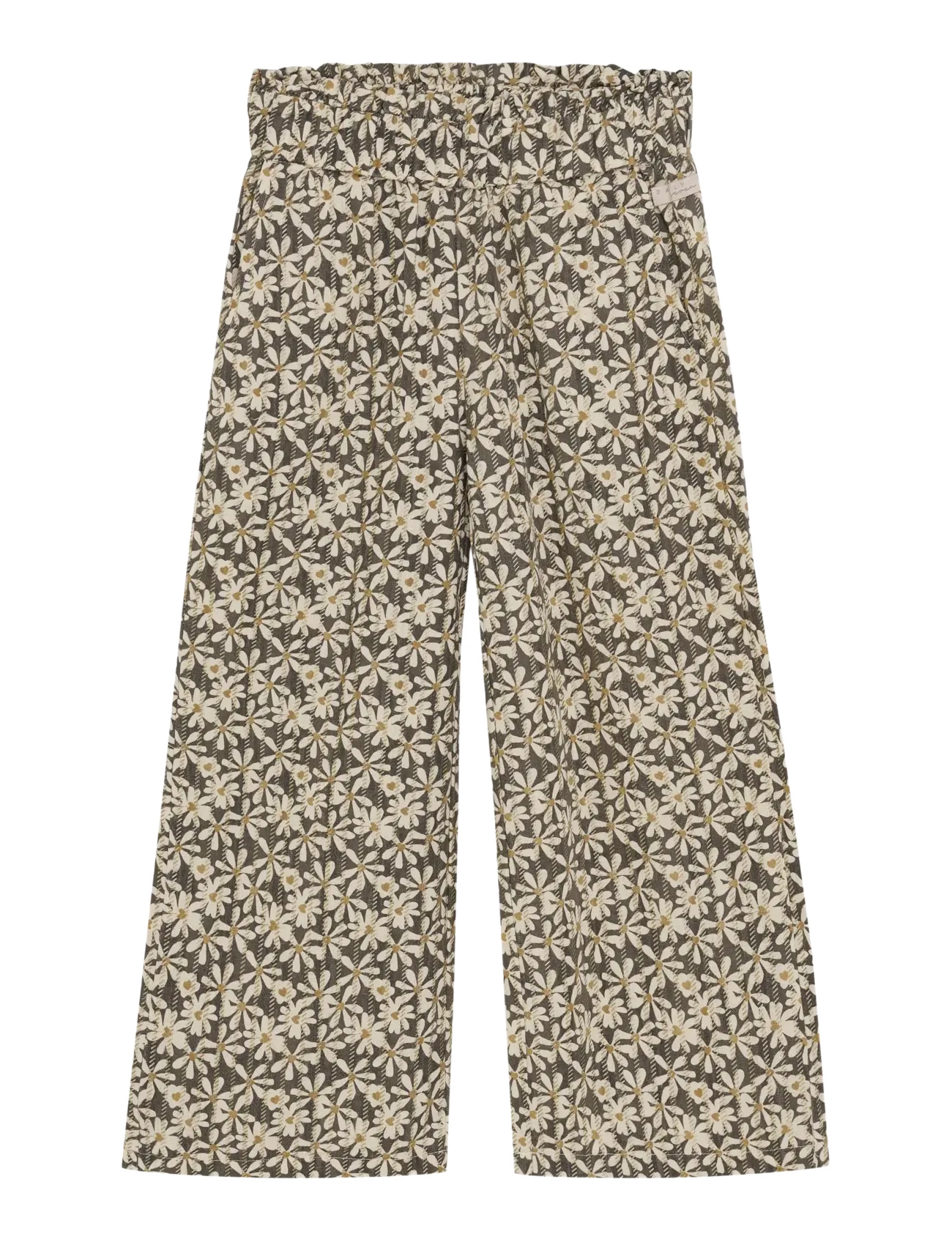 Daily 7 Wide Pants Shiny Flower - Housut - PHANTOM / multi