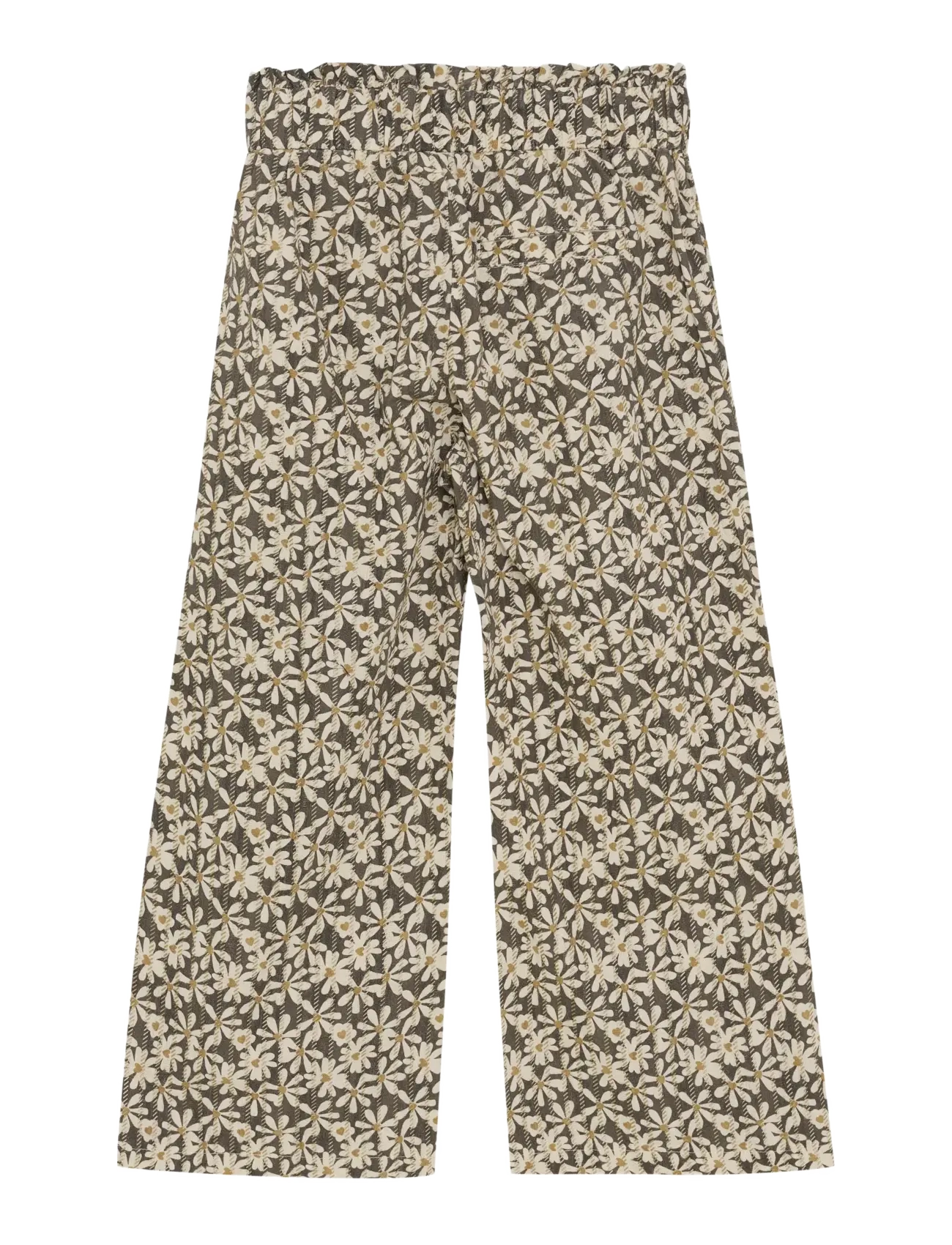 Daily 7 - Wide Pants Shiny Flower - byxor - phantom - 1