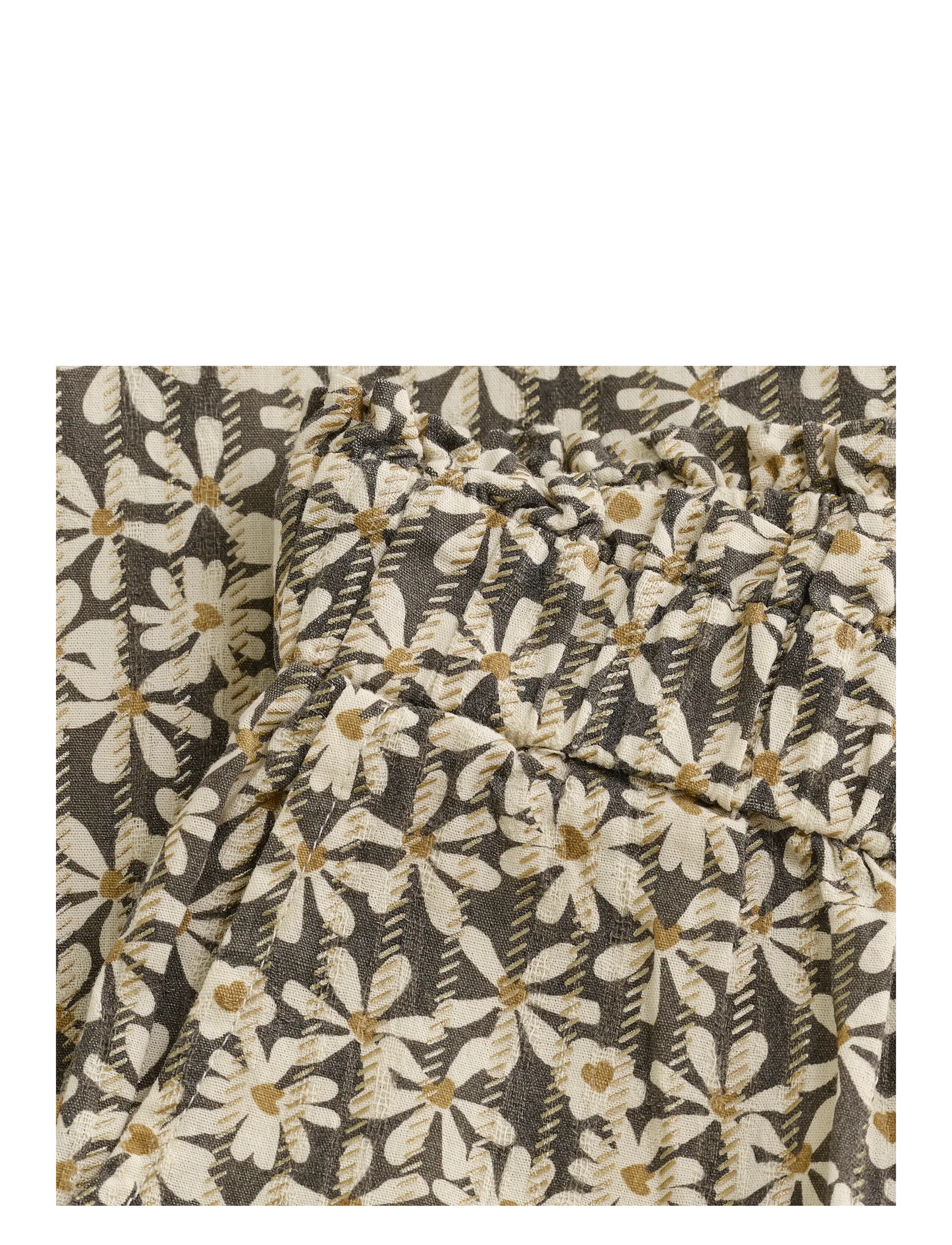 Daily 7 - Wide Pants Shiny Flower - byxor - phantom - 2