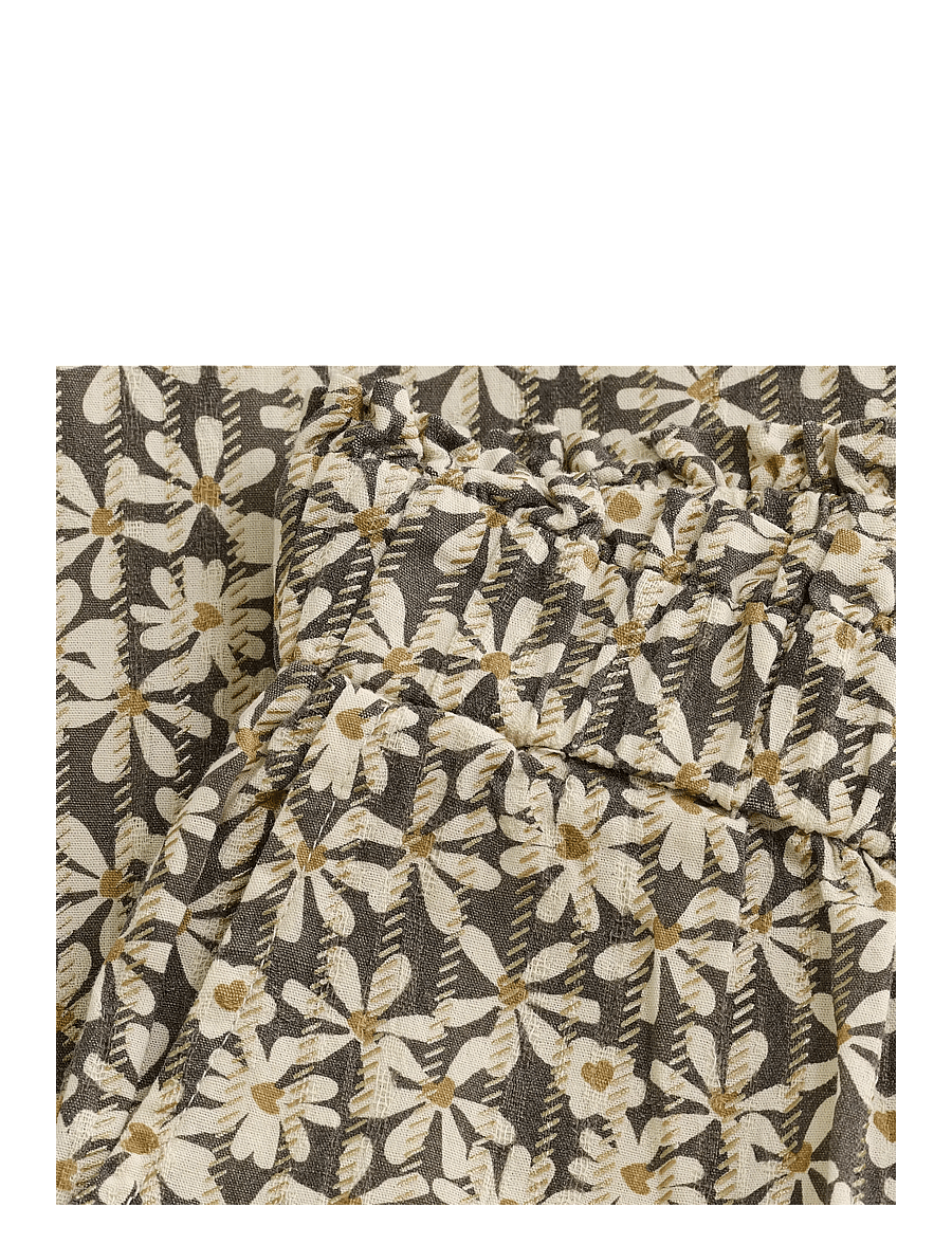Daily 7 - Wide Pants Shiny Flower - byxor - phantom - 2
