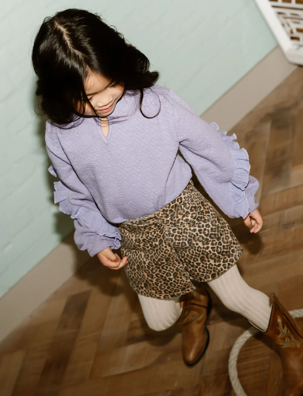 Daily 7 - Twill Skort Animal - korta kjolar - latte sand - 5