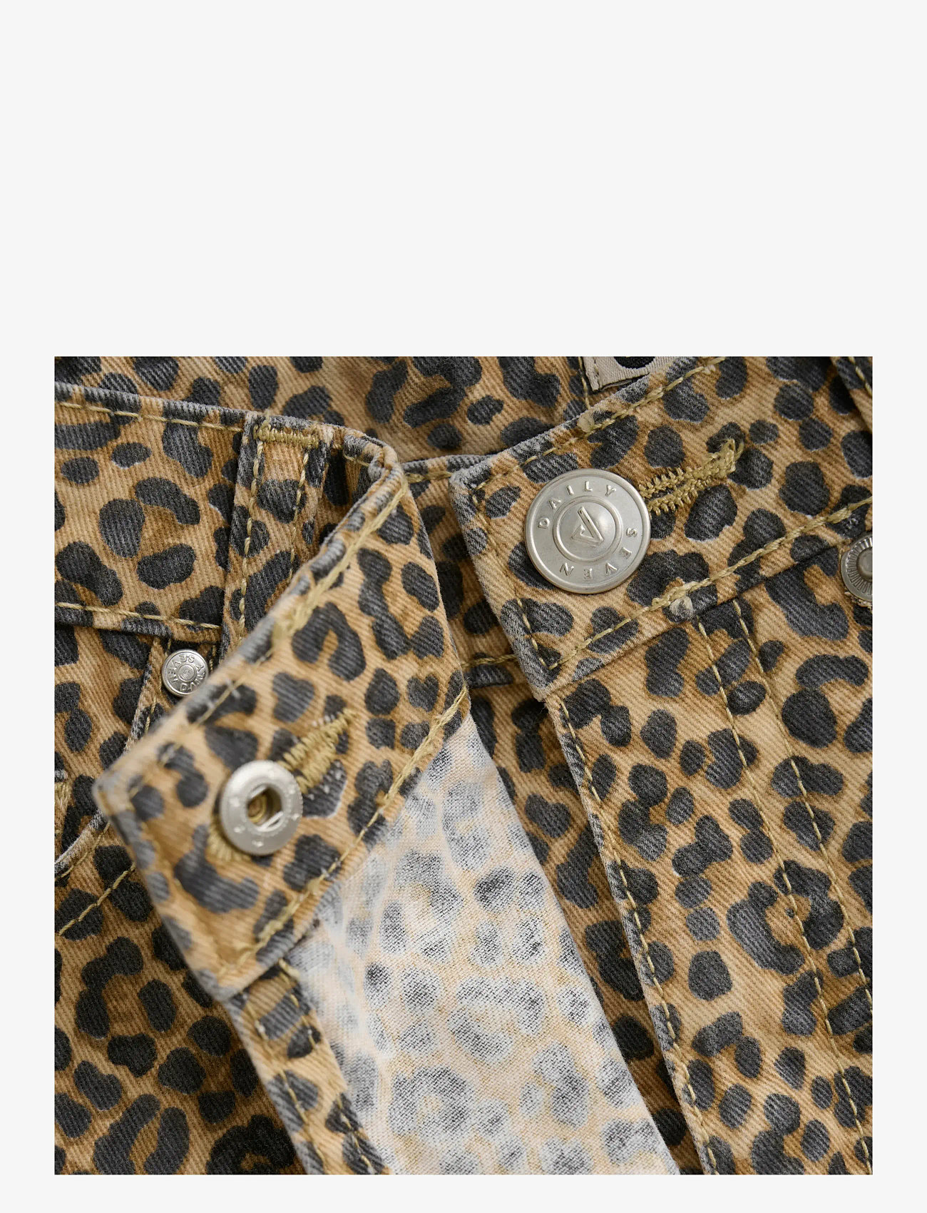 Daily 7 - Twill Skort Animal - korta kjolar - latte sand - 3