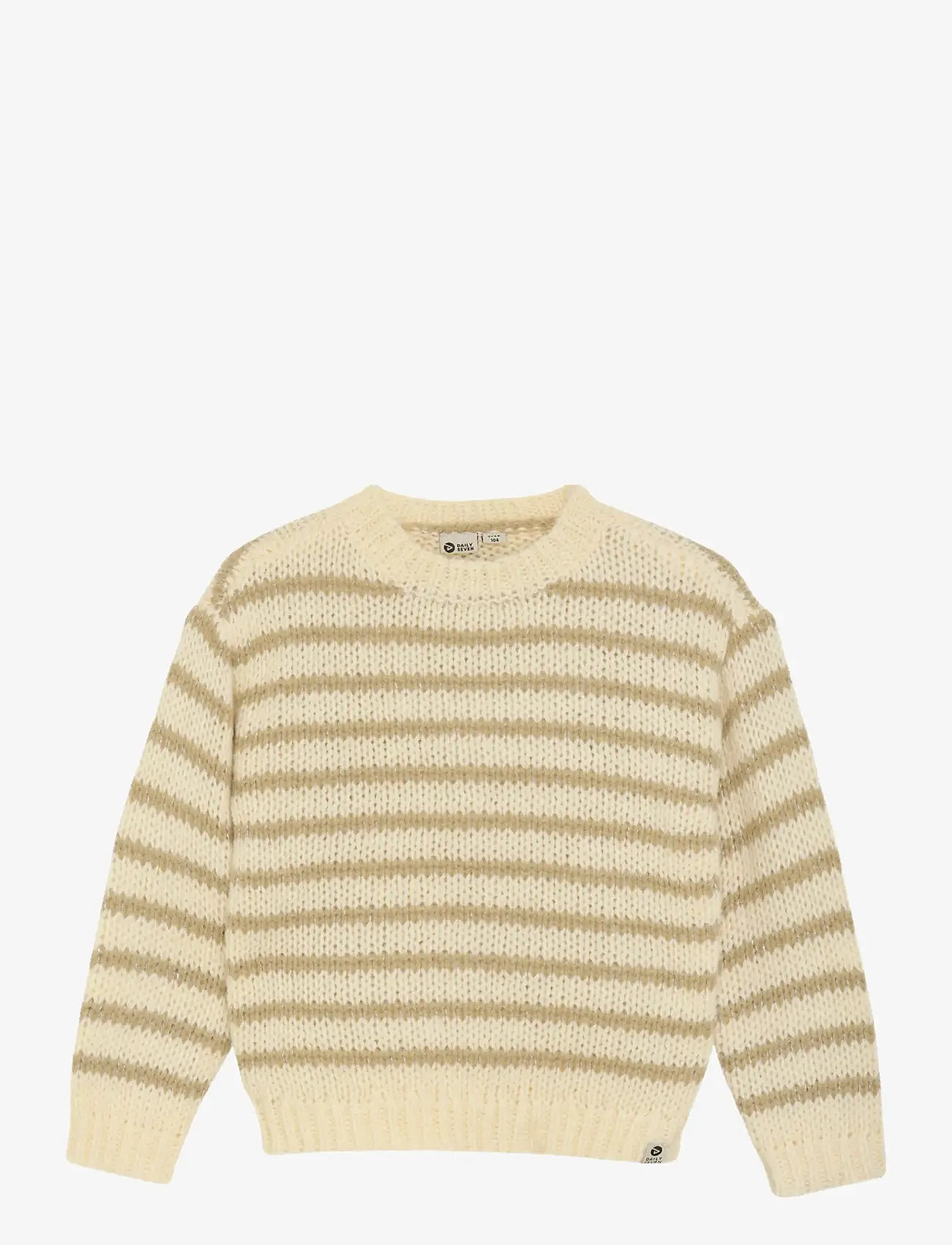Daily 7 - Knitted Sweater Stripe - stickade tröjor - sand - 1