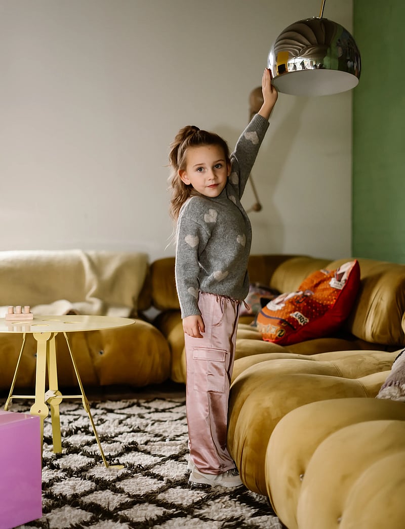 Daily 7 - Knitted Sweater Heart - stickade tröjor - medium grey melange - 5