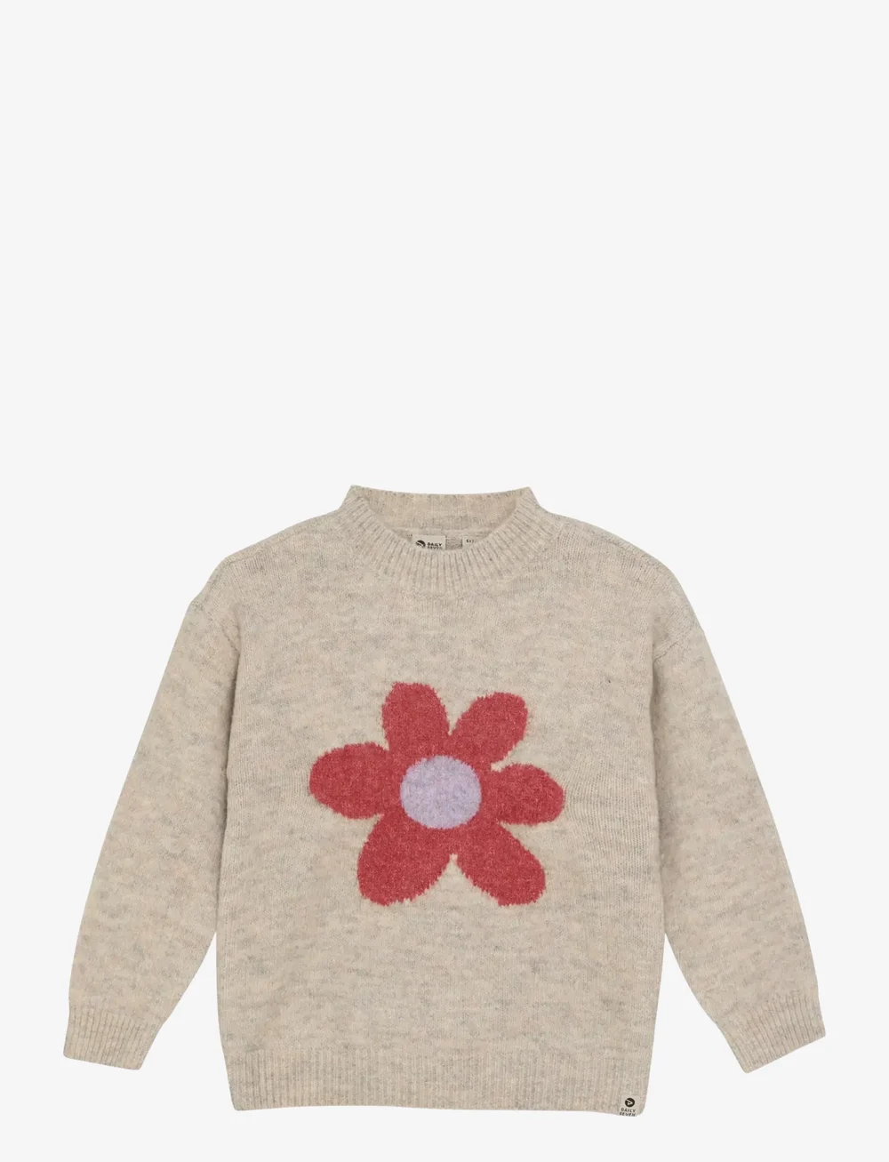 Daily 7 - Knitted Sweater Flower - pullover - pale mauve - 1