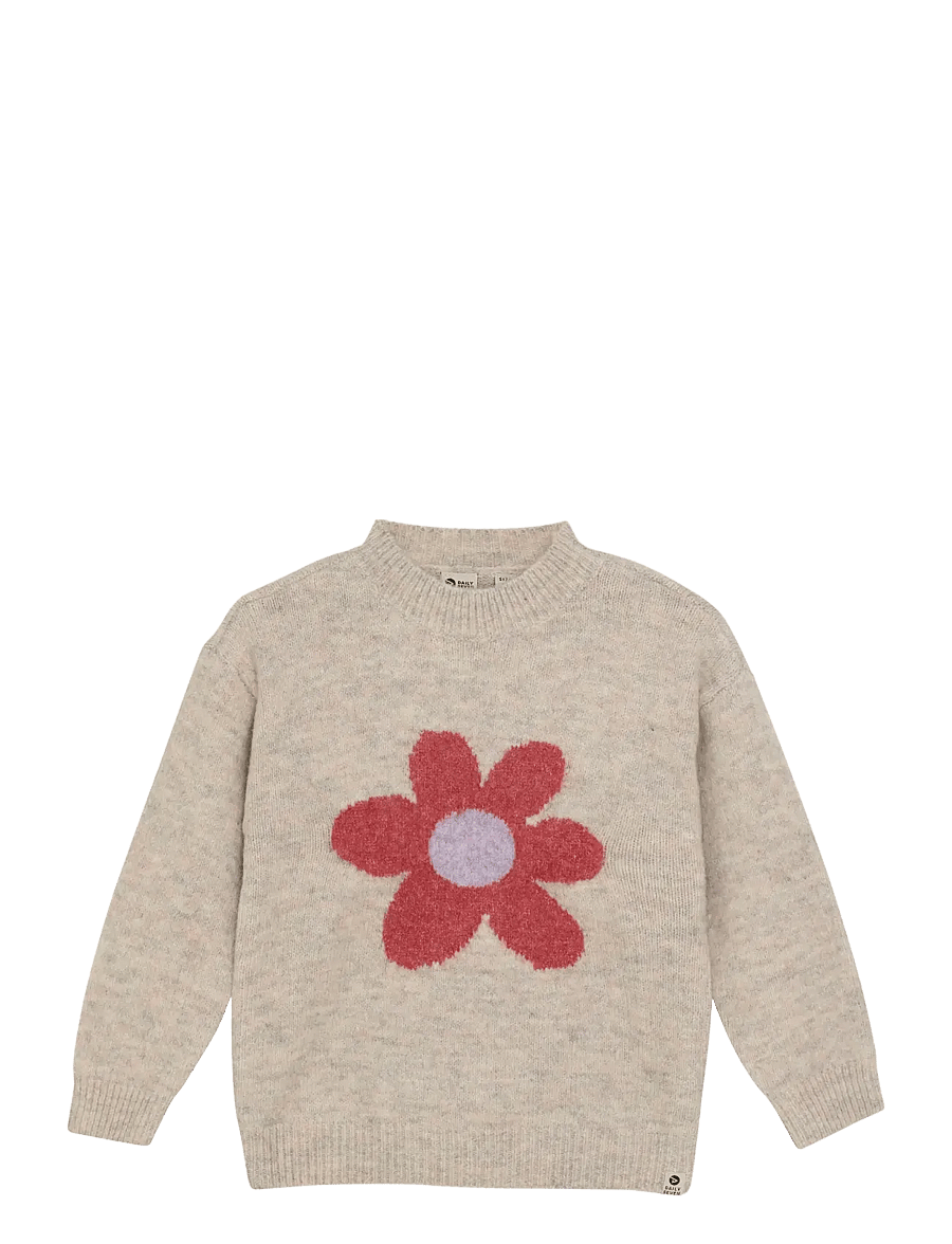 Daily 7 - Knitted Sweater Flower - jumpers - pale mauve - 1