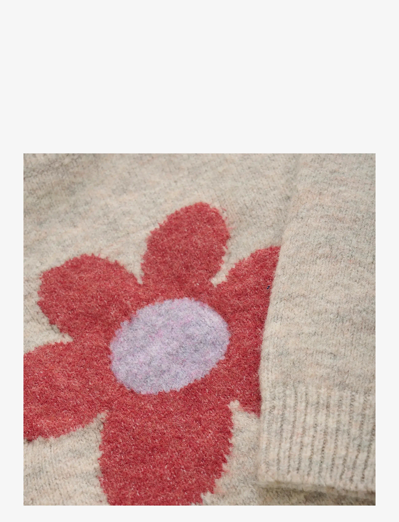 Daily 7 - Knitted Sweater Flower - trøjer - pale mauve - 3