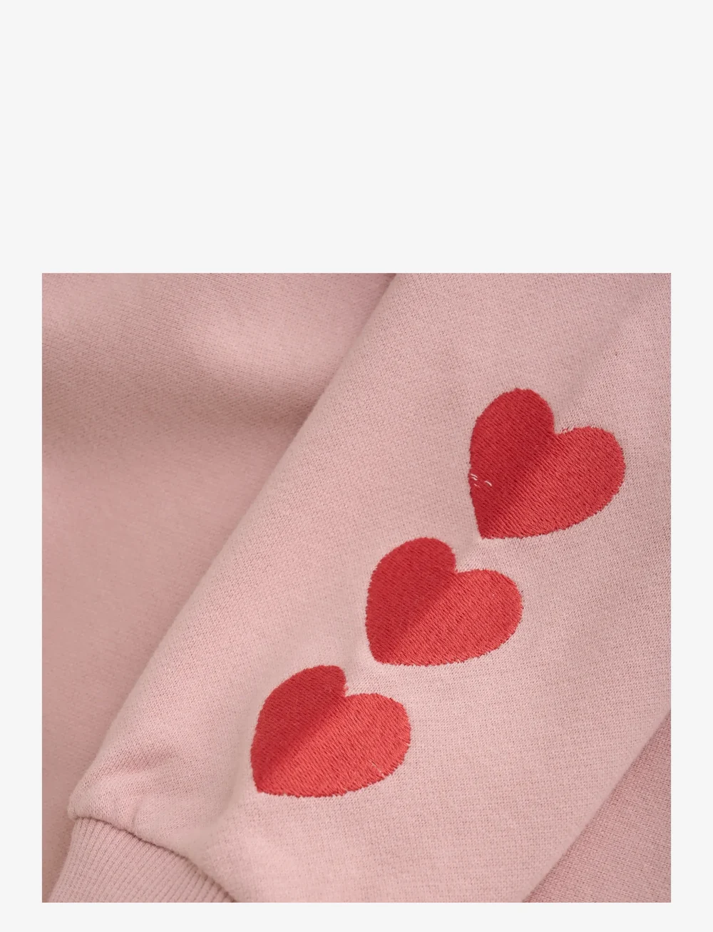 Daily 7 - Sweater Heart Embroidery - sweatshirts - pale mauve - 3