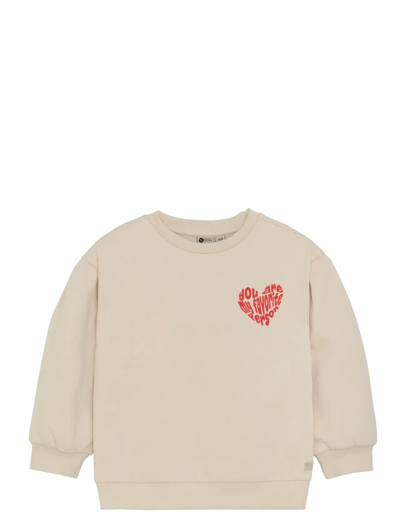 Sweater Brushed Backprint - SANDSHELL