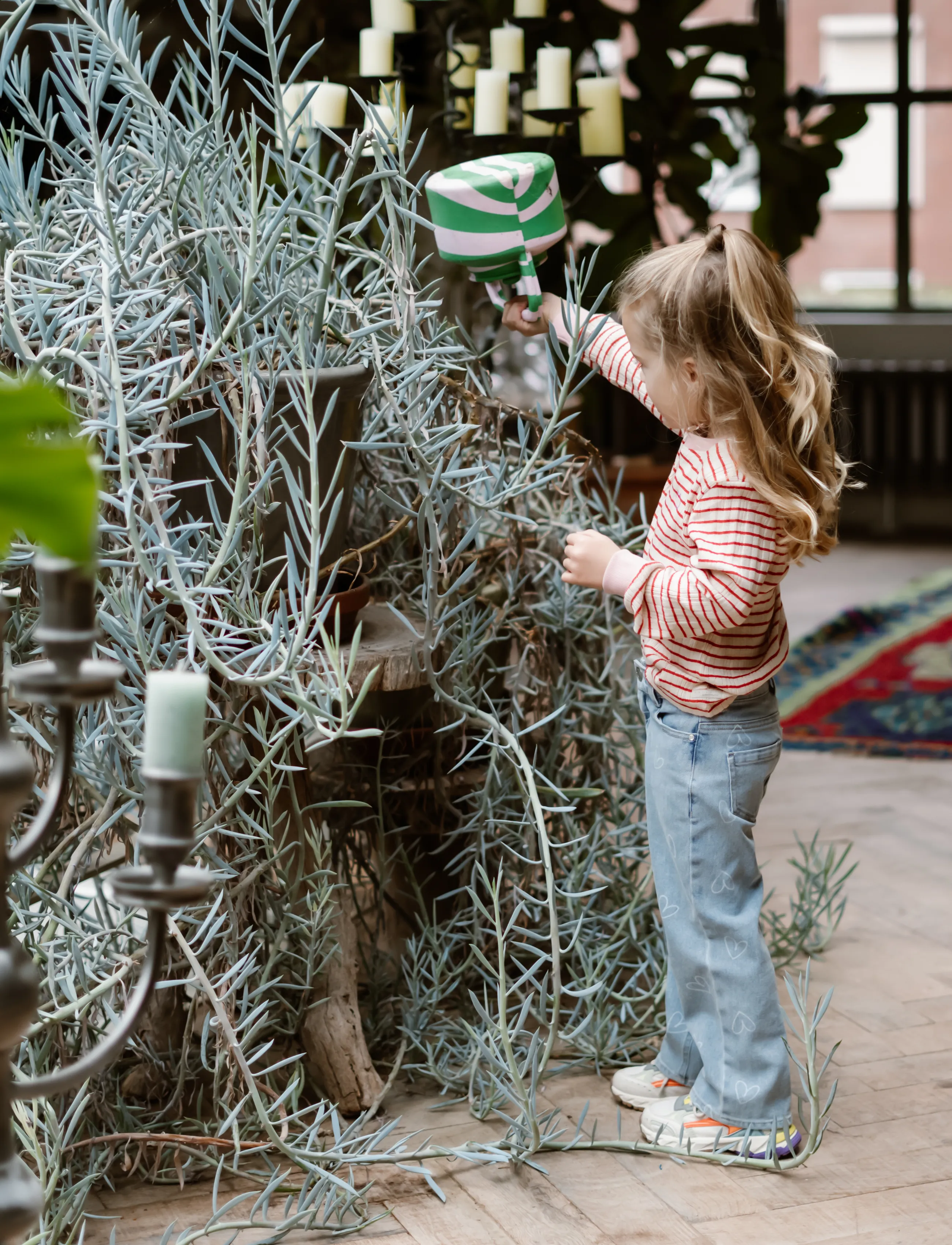 Daily 7 T-shirt Longsleeve Stripe - Oberteile & T-Shirts - BAKED APPLE / pink/rose