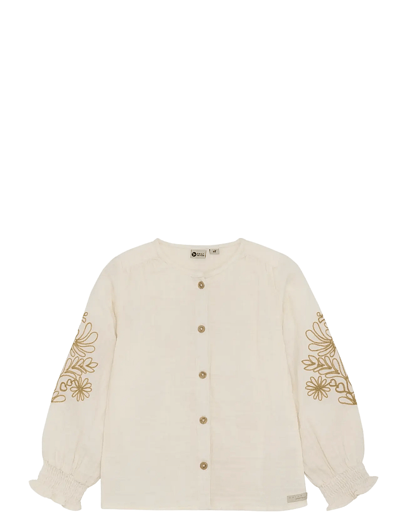 Daily 7 - Shirt Longsleeve Embroidery - langärmlige hemden - sandshell - 0