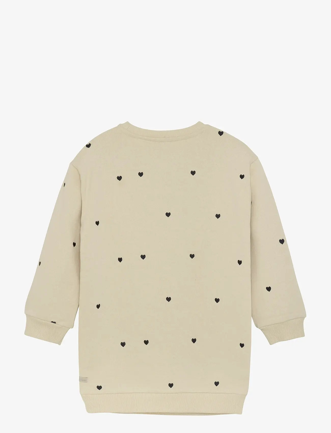 Daily 7 - Sweatdress Longsleeve - långärmade vardagsklänningar - sandshell - 2