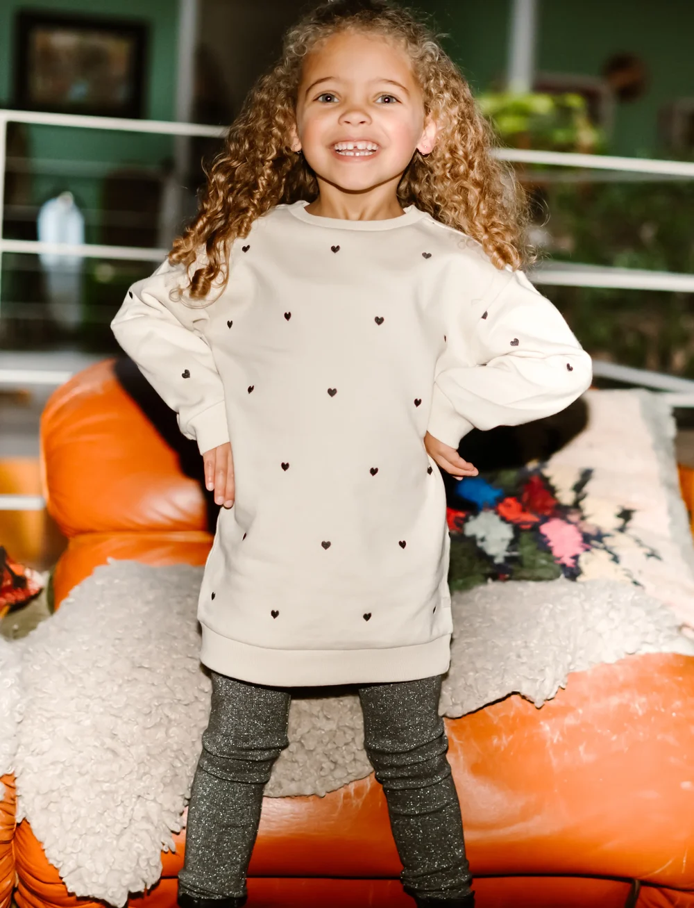 Daily 7 - Sweatdress Longsleeve - langärmelige freizeitkleider - sandshell - 0