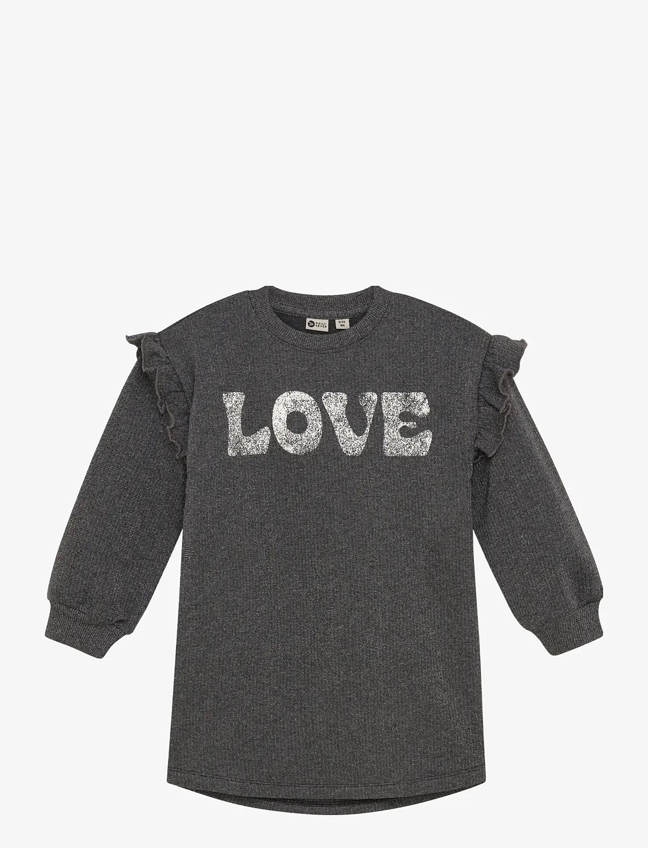 Daily 7 - Sweatdress Longlseeve Print - långärmade babyklänningar - phantom - 1