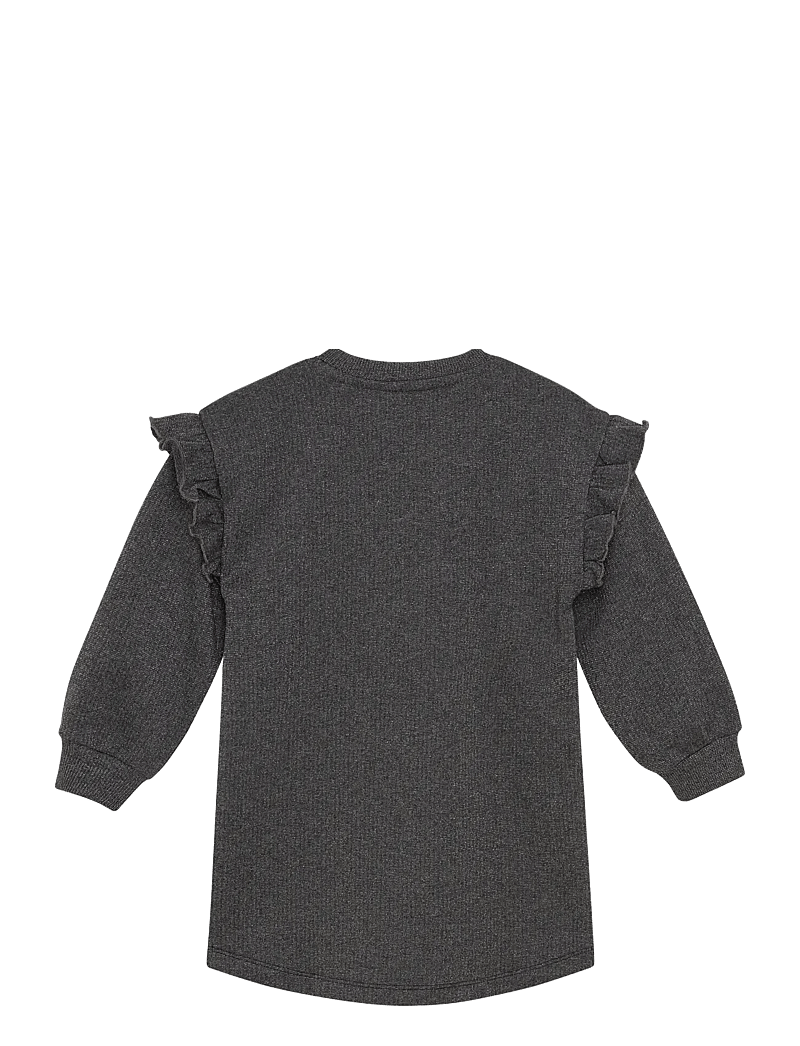 Daily 7 - Sweatdress Longlseeve Print - långärmade babyklänningar - phantom - 2