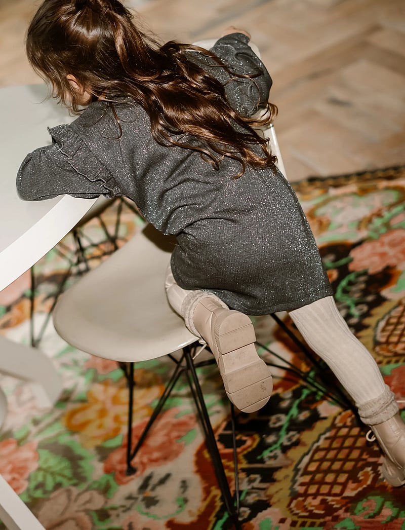 Daily 7 - Sweatdress Longlseeve Print - långärmade babyklänningar - phantom - 0