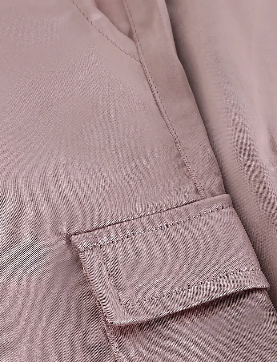 Daily 7 - Wide Pants Shiny - cargobroek - pale mauve - 5