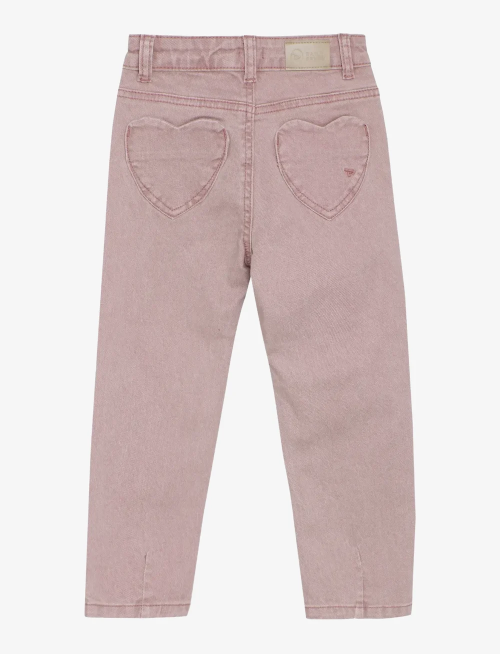 Daily 7 - 2500 Mom Fit Heart Pocket - trousers - pale mauve - 2