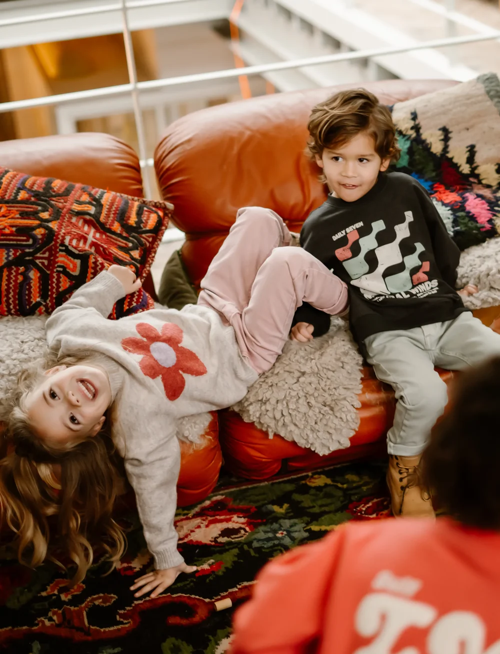 Daily 7 - 2500 Mom Fit Heart Pocket - trousers - pale mauve - 4