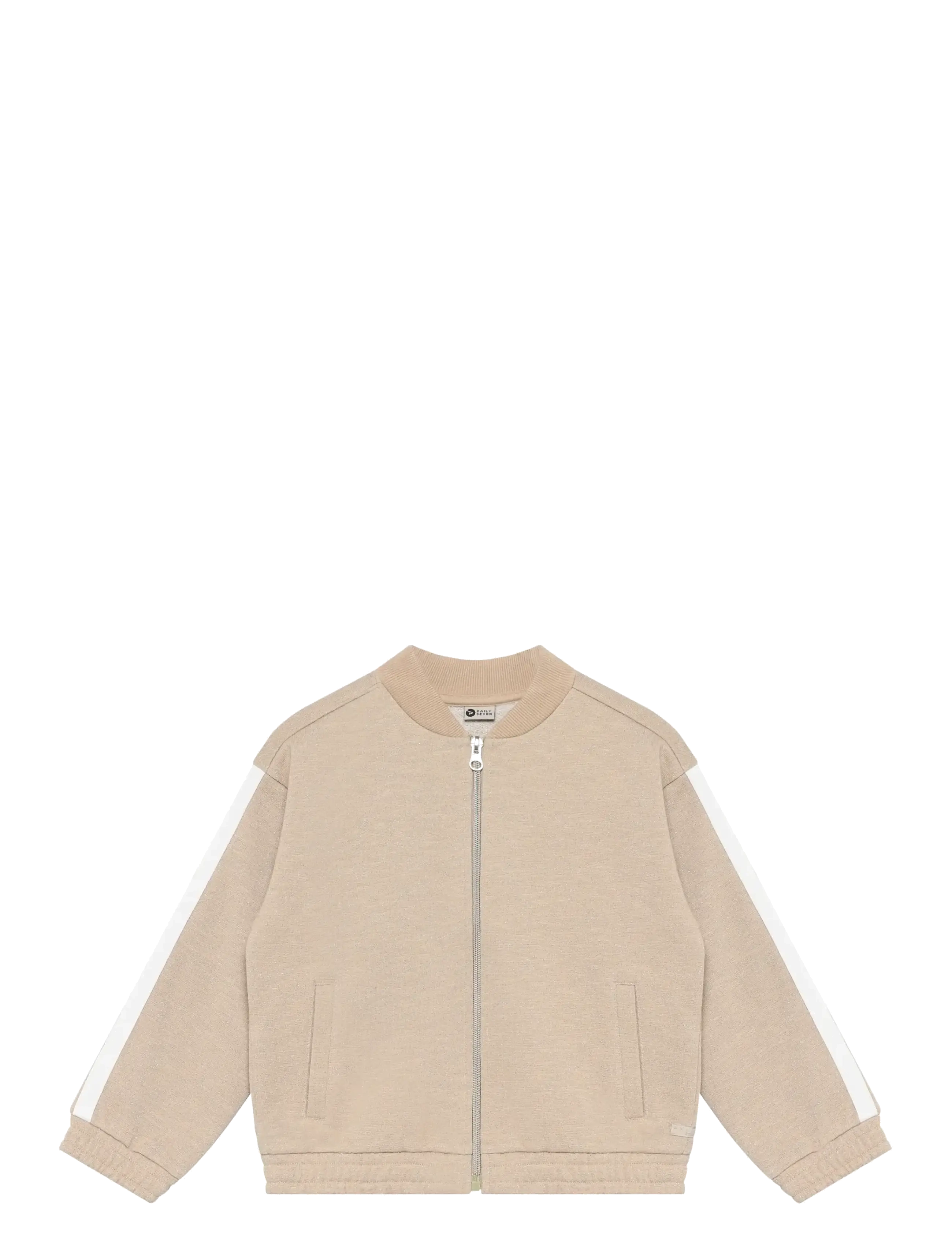 DAILY 7 Sweat Jacke Glitter Beige - 104 - Kinder
