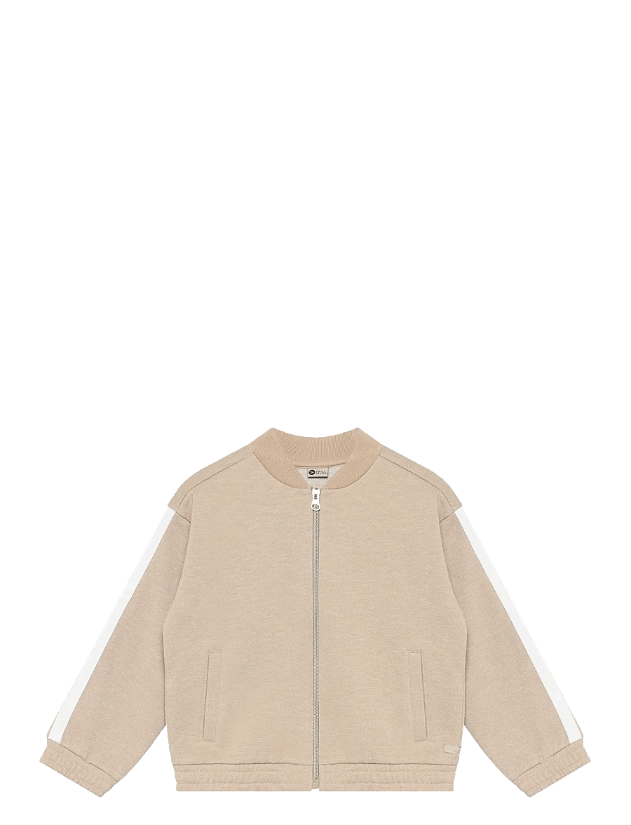 Daily 7 - Sweat Jacket Glitter - leichte jacken - latte sand - 0