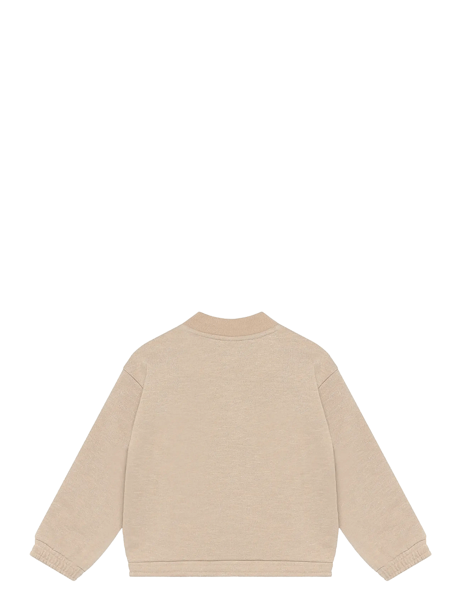 Daily 7 - Sweat Jacket Glitter - leichte jacken - latte sand - 1