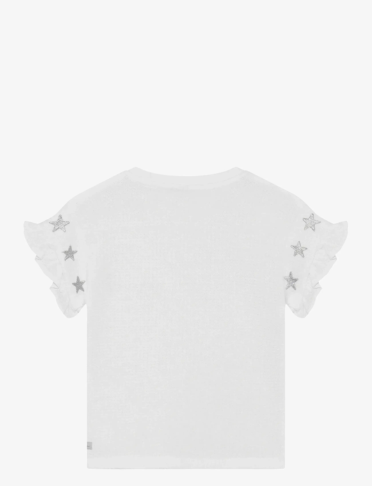 Daily 7 - T-shirt Embroidery Sleeve - kortärmade - egret - 1