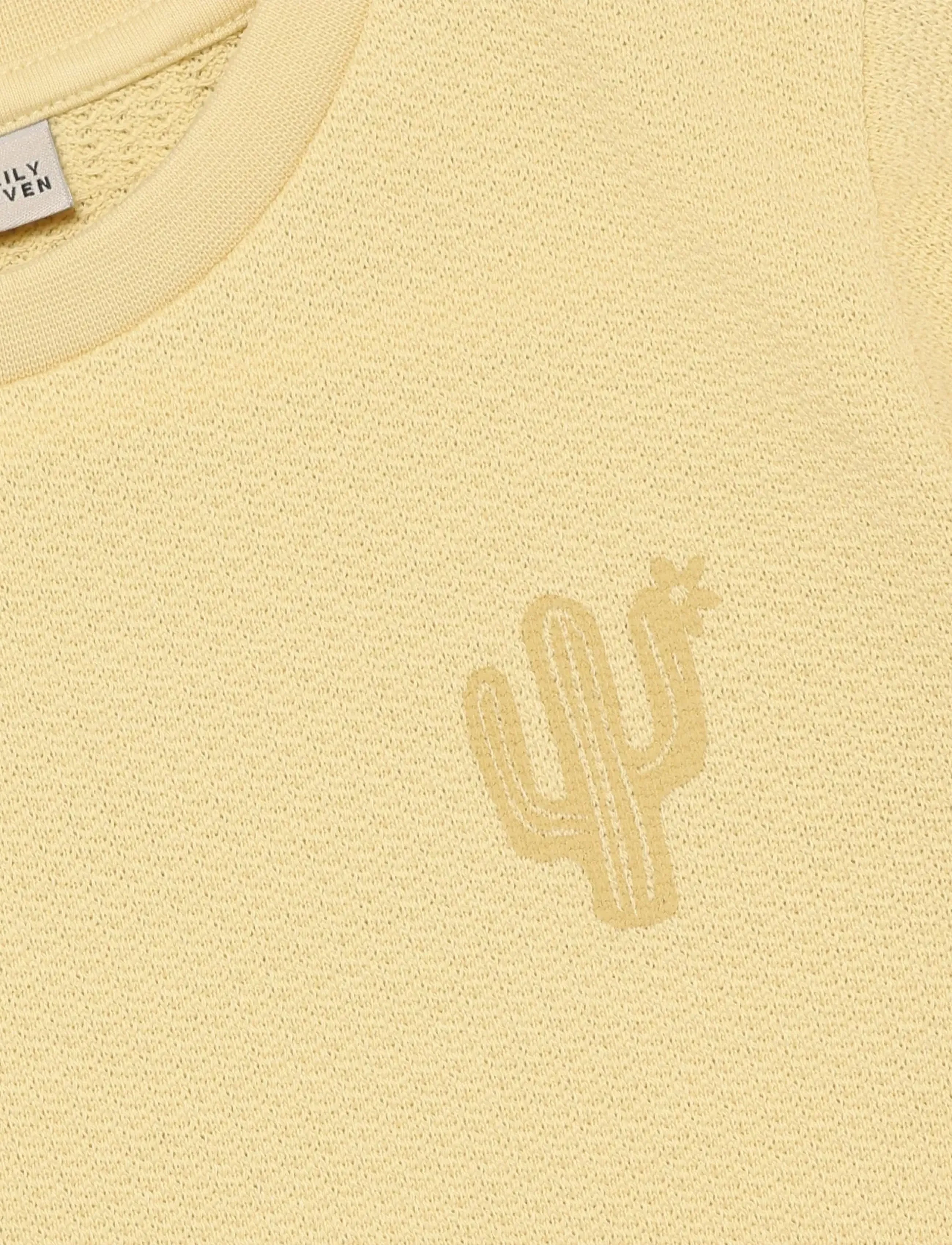 Daily 7 - T-shirt Ruffle Backprint - short-sleeved t-shirts - reed yellow - 2