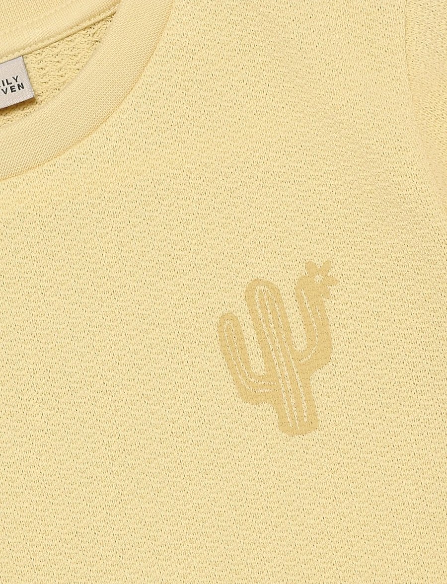 Daily 7 - T-shirt Ruffle Backprint - short-sleeved t-shirts - reed yellow - 2