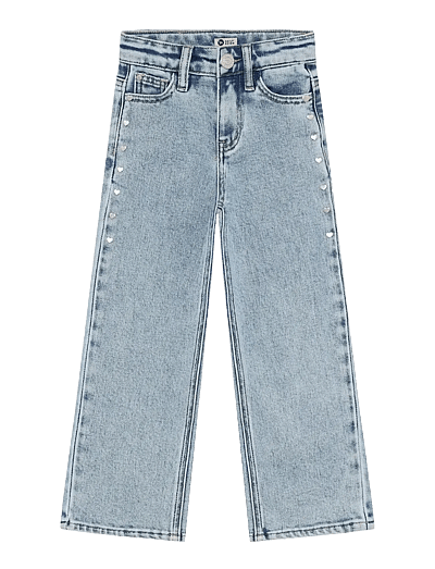 Denim Wide Fit Studs - Brede Jeans