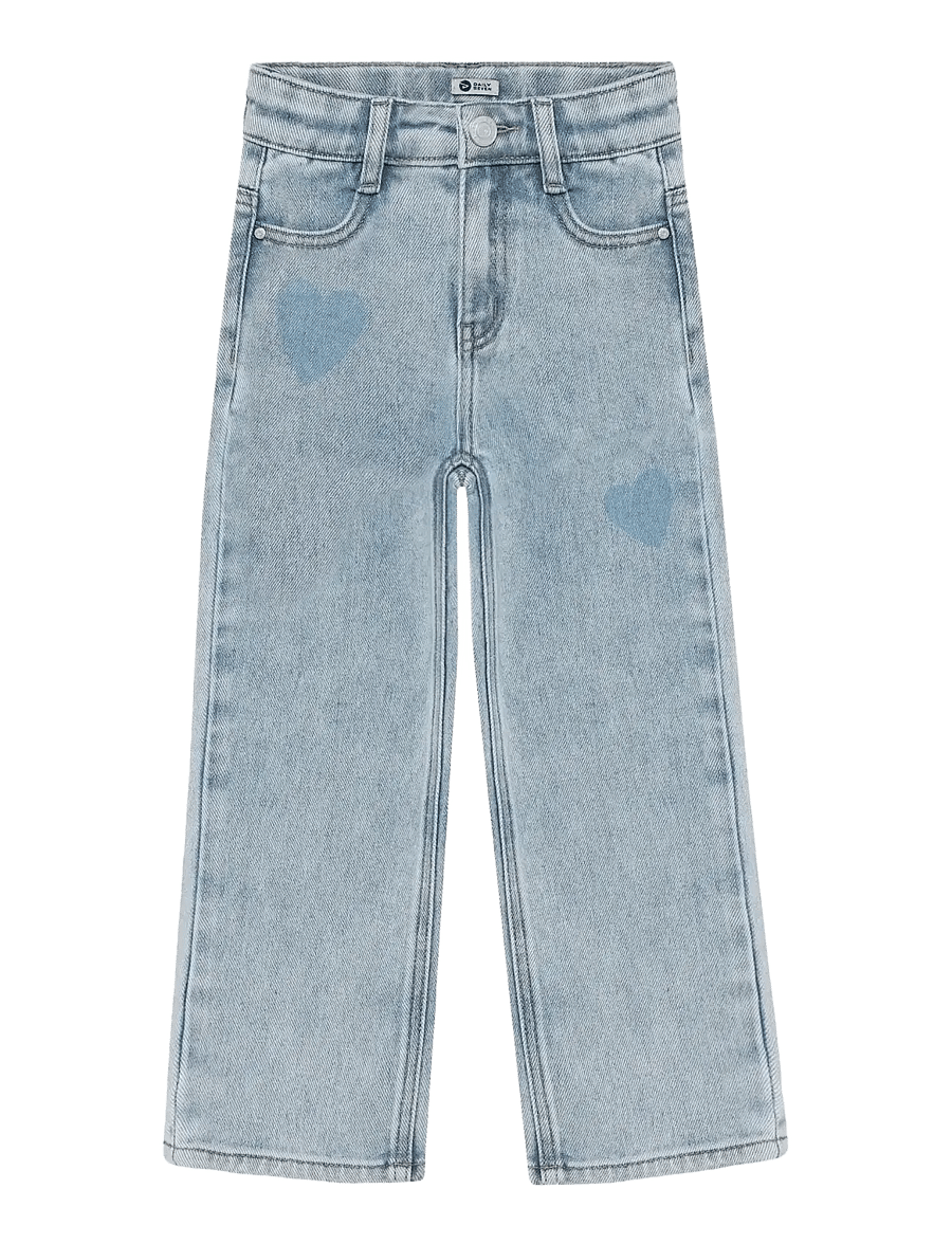 Daily 7 - Denim Wide Fit Heart - loose jeans - light blue denim - 1