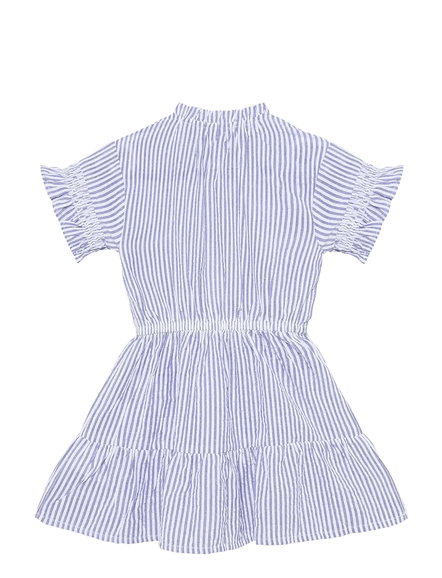 Daily 7 - Dress Stripe Ruffle - robes décontractées à manches courtes - lolite - 2