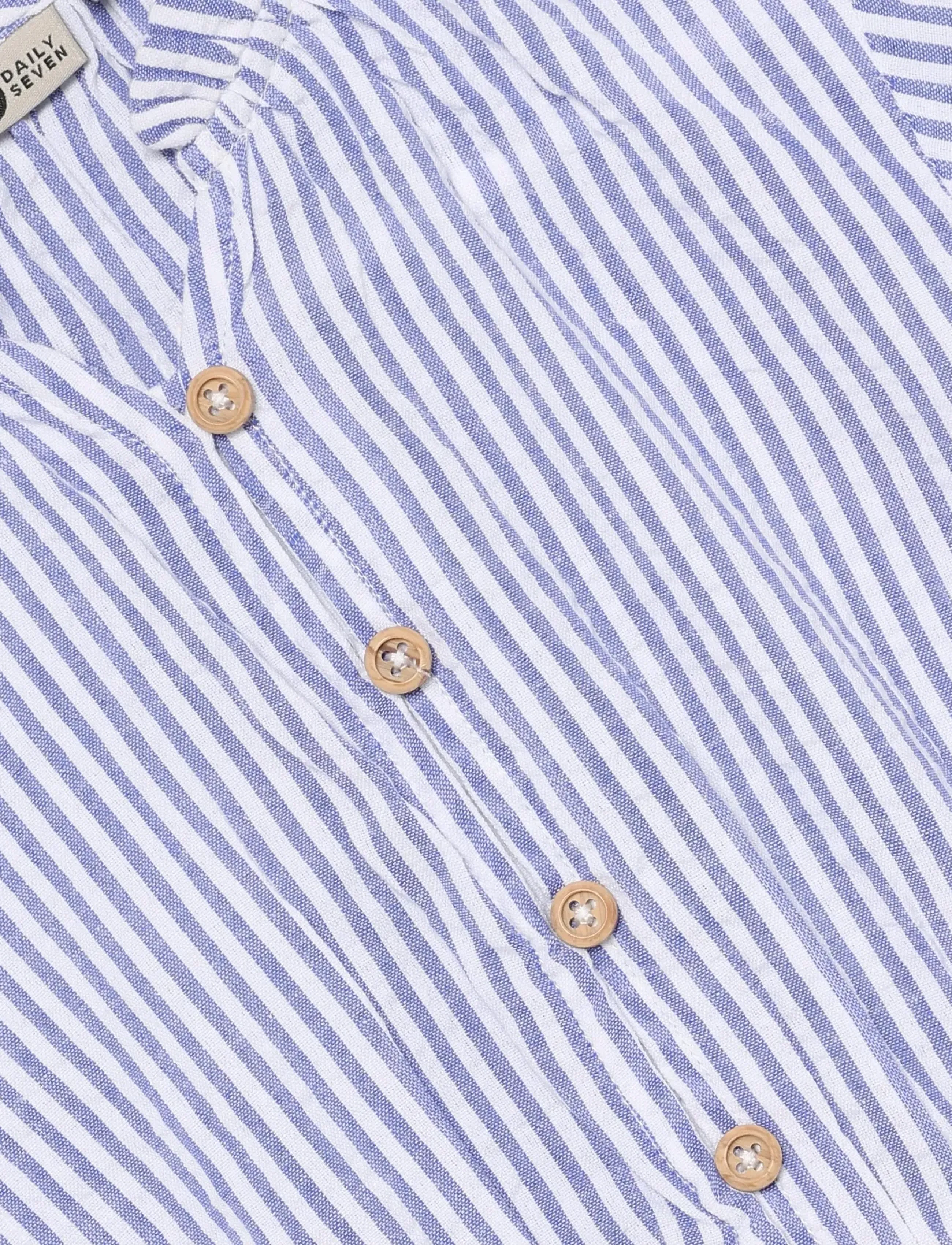 Daily 7 - Dress Stripe Ruffle - robes décontractées à manches courtes - lolite - 5