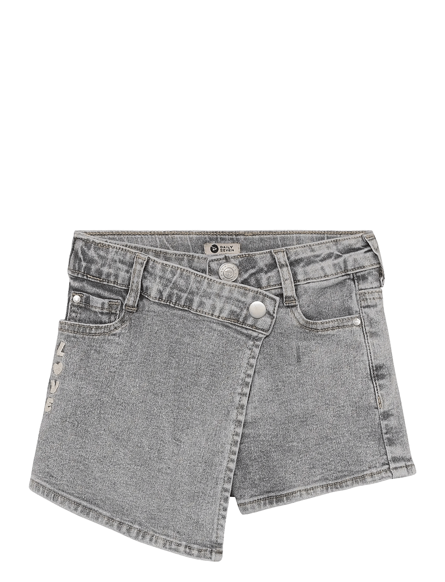 Daily 7 - Denim Skorts - byxkjolar - grey denim - 0