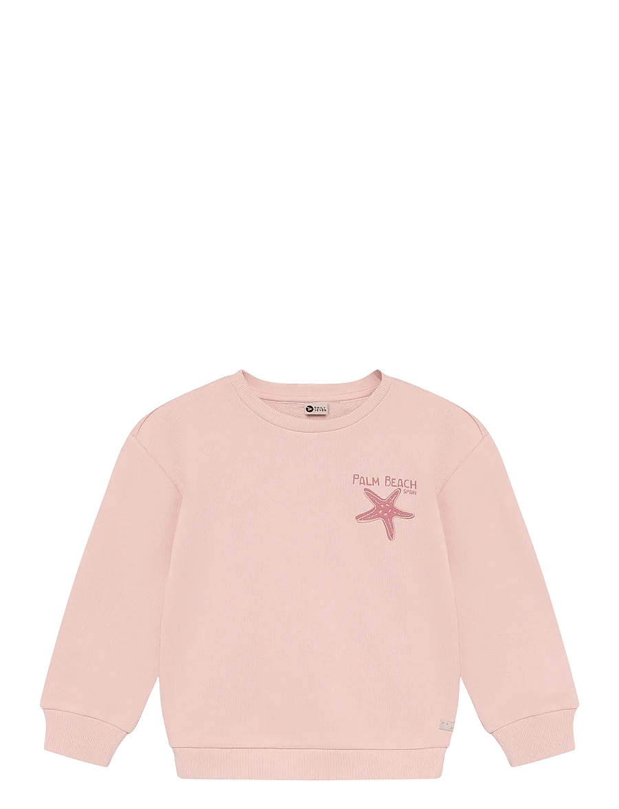 Daily 7 - Sweater Backprint - sweatshirts - silver pink - 1