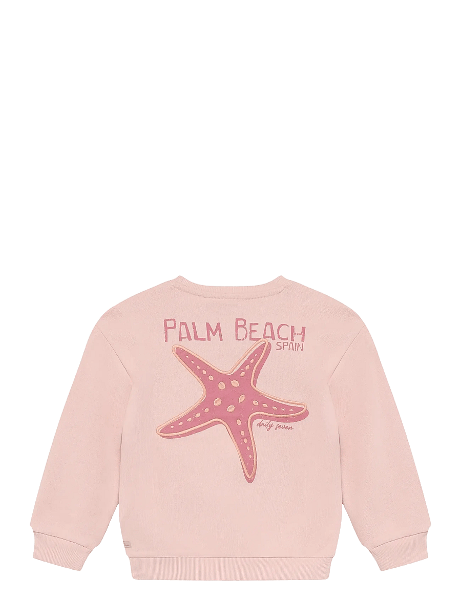 Daily 7 - Sweater Backprint - sweatshirts - silver pink - 2
