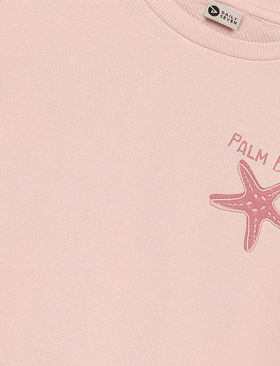 Daily 7 - Sweater Backprint - sweatshirts - silver pink - 3
