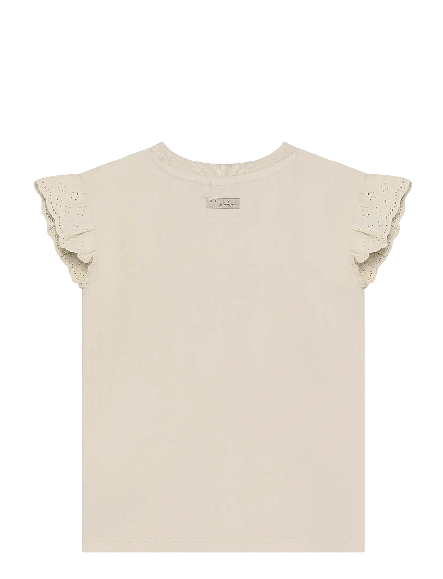 Daily 7 - T-shirt Broderie - short-sleeved t-shirts - sandshell - 1