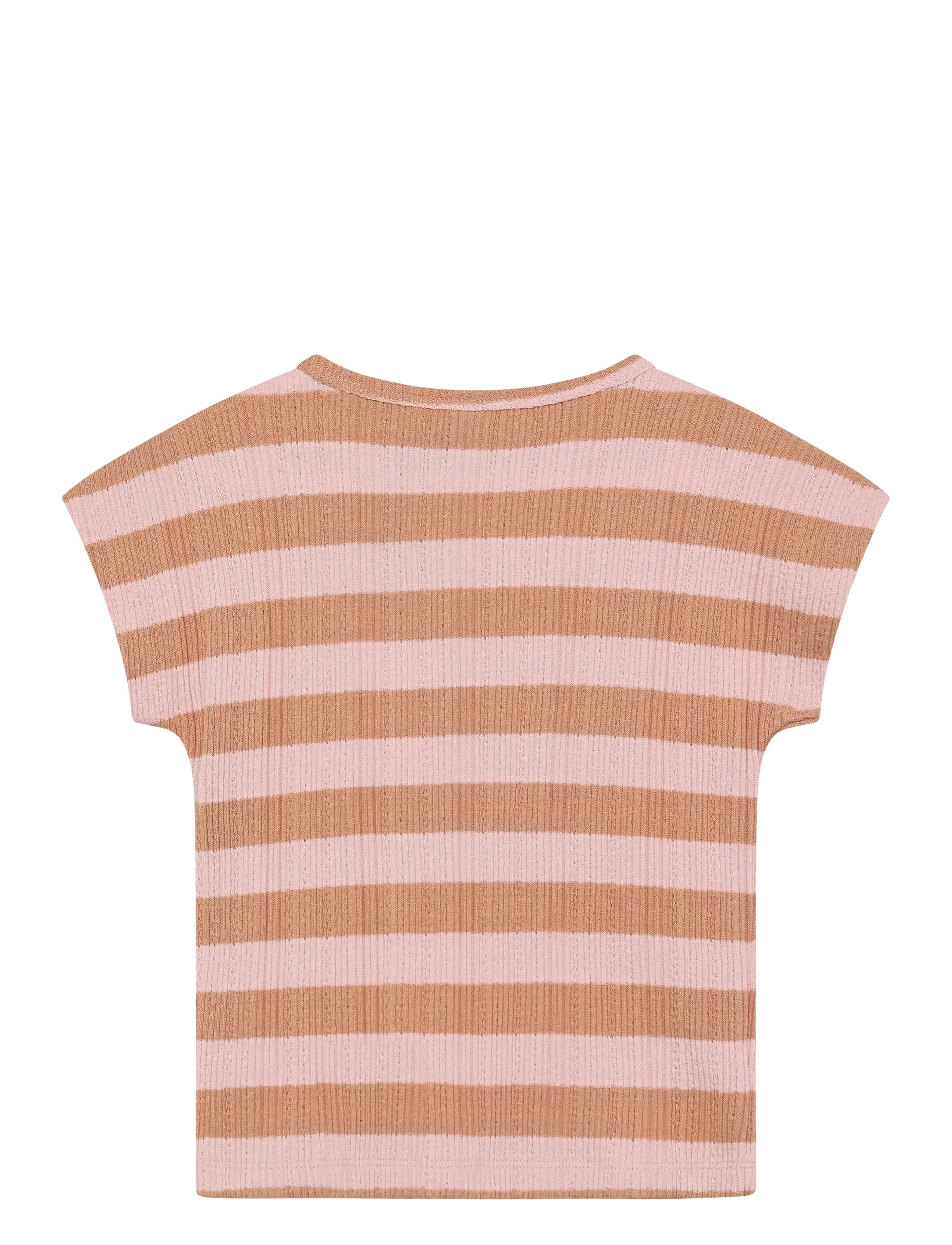 Daily 7 - T-shirt Fancy Stripe - kurzärmelige - silver pink - 2