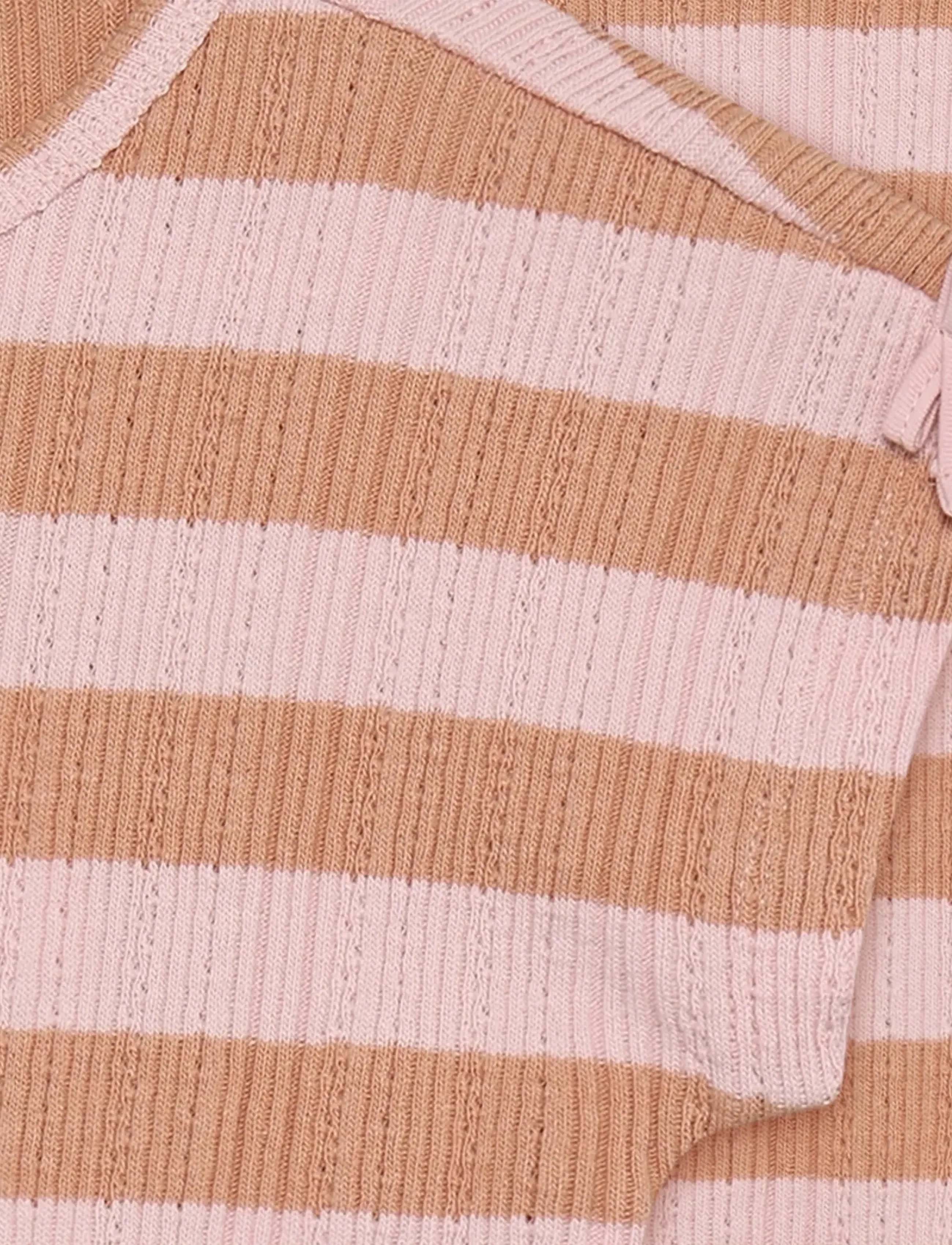Daily 7 - T-shirt Fancy Stripe - kurzärmelige - silver pink - 4