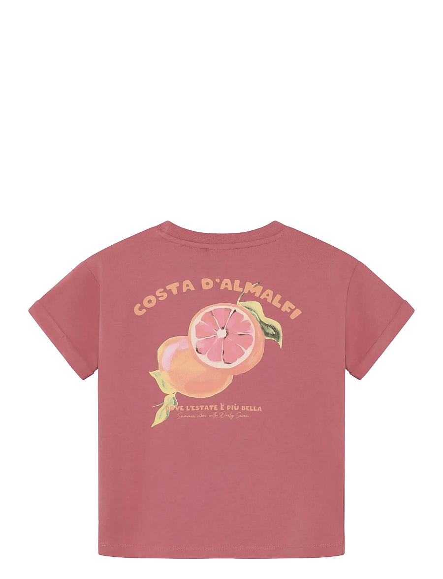 Daily 7 - T-shirt Backprint - short-sleeved t-shirts - heather rose - 2