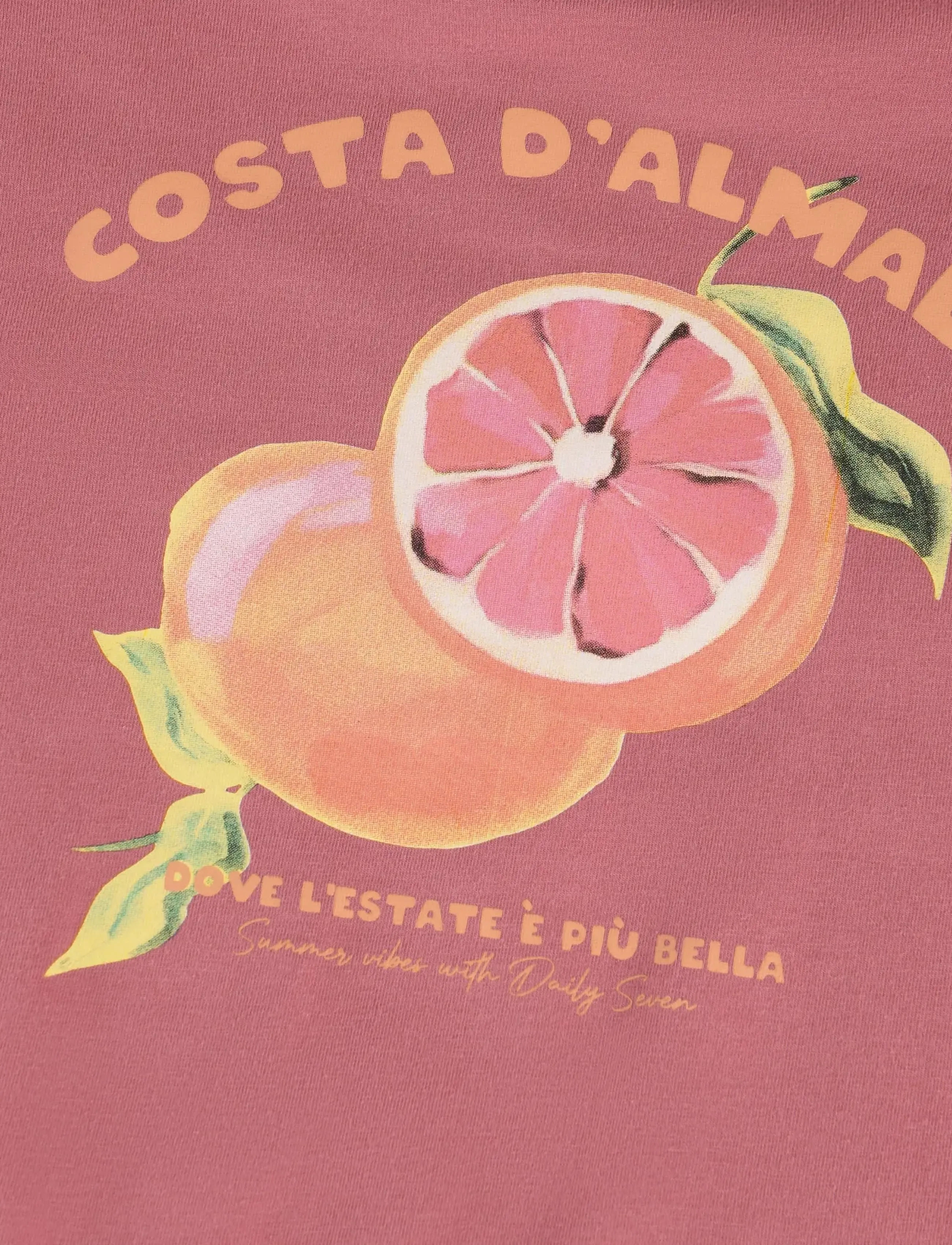 Daily 7 - T-shirt Backprint - kurzärmelige - heather rose - 4